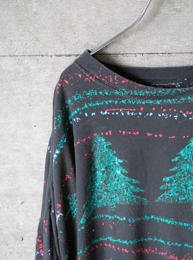 unknown 1990s Tree diagram t-shirt