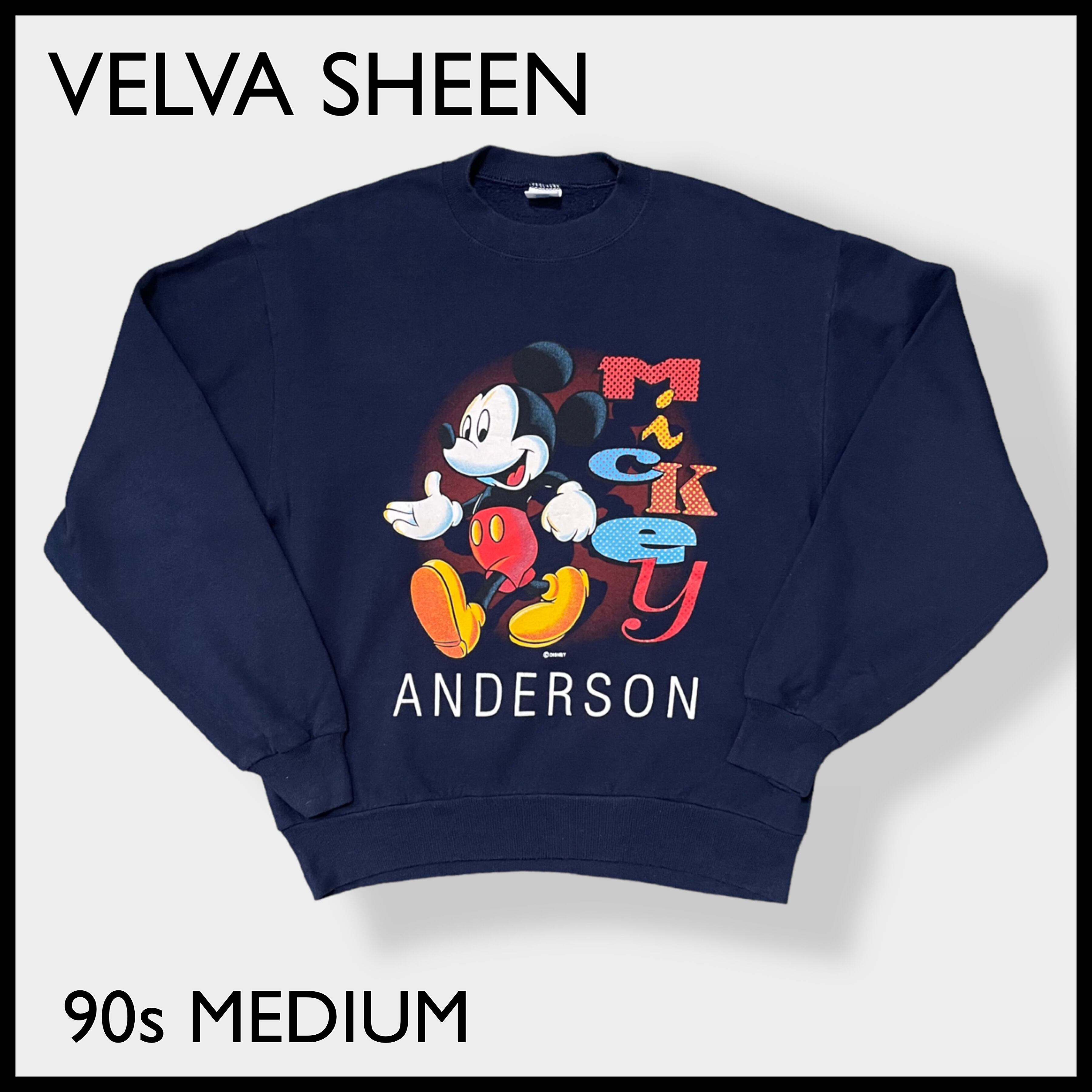 VELVA SHEEN】90s USA製 Disney ディズニー ミッキーマウス プリント