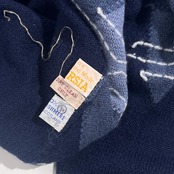 カシミヤ100% スコットランド製 ROBERT MAYNARD ロバートメイナード アーガイル Vネック ニット セーター 42/107 /ブルー系 メンズ