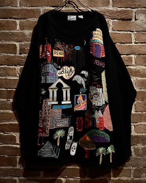 【Caka act3】Casino Design Vintage Loose Pullover Knit