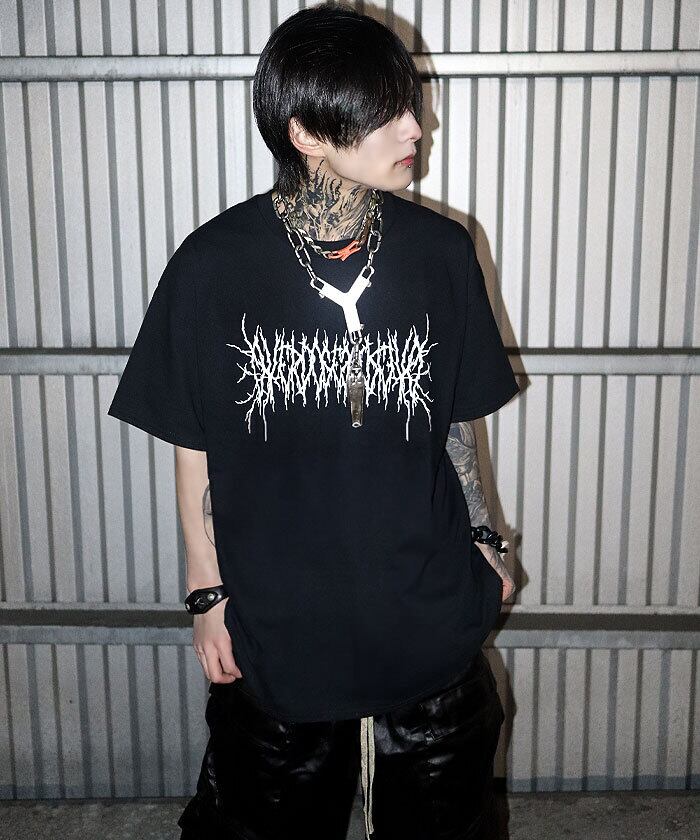 14th addiction ロンT archive y2k vkei 希少 Archive Y2K Vネック エロ 刺繍 おっぱい ロングtシャツ ギャル