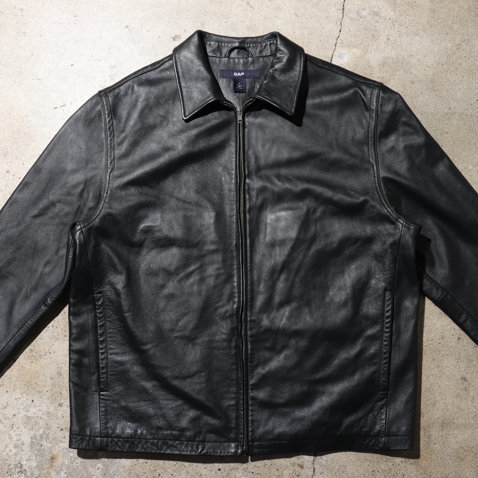 極美品 XL OLD GAP Y2K レザージャケット オールドギャップ 黒 極美品 XL OLD GAP Y2K レザージャケット オールドギャップ 黒