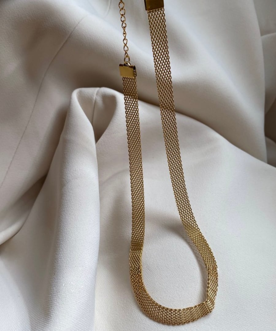 ゴールドチョーカー◆チタン鋼【e-70624】