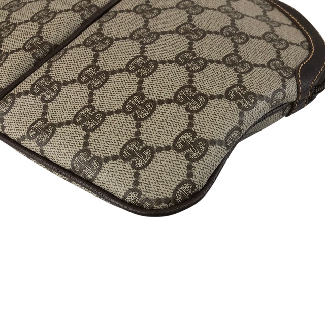 GUCCI グッチ シェリーライン GG ショルダーバッグ ブラウン GGロゴ PVC vintage ヴィンテージ オールド xif7sk