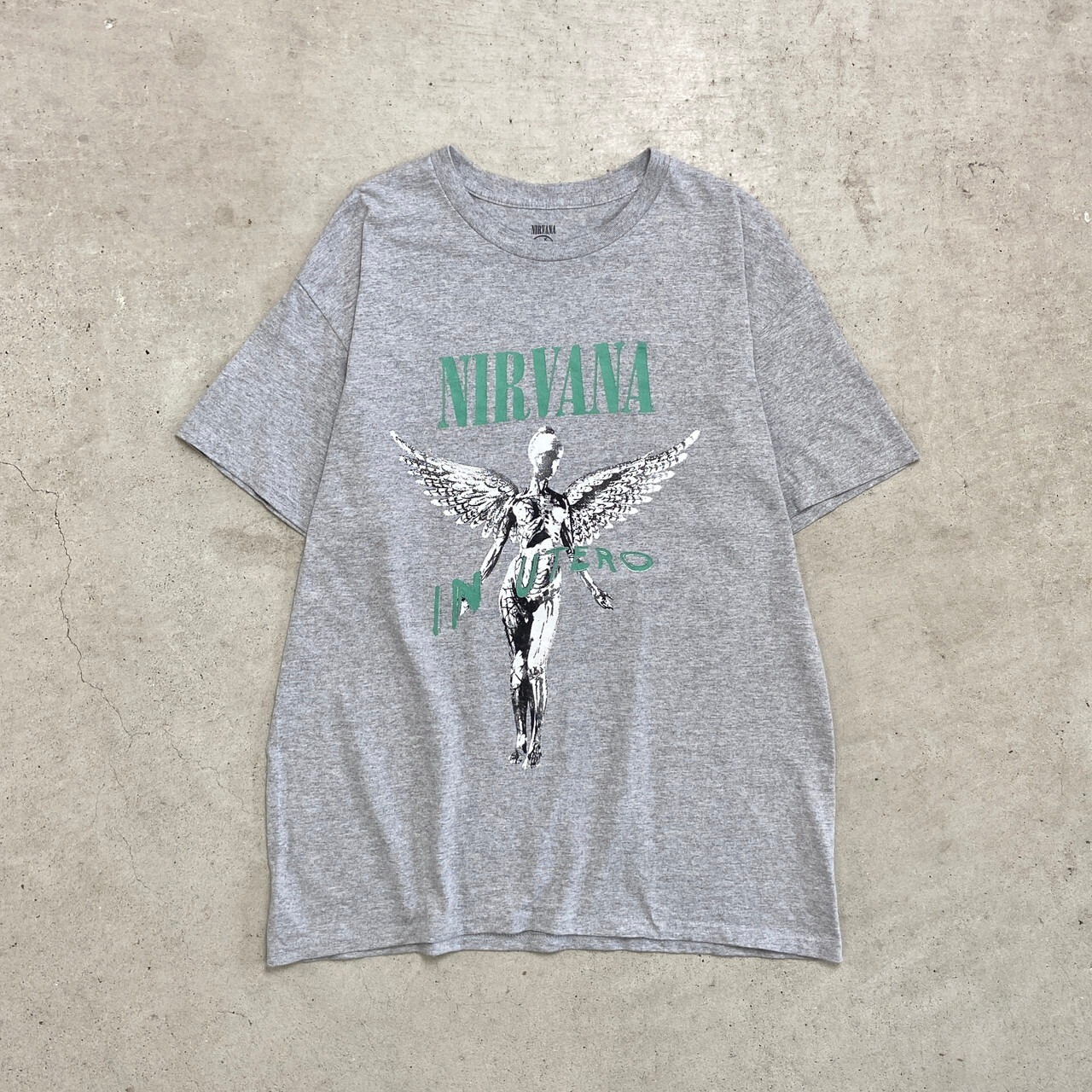 NIRVANA ニルヴァーナ IN UTERO バンドTシャツ バンT メンズM 古着 