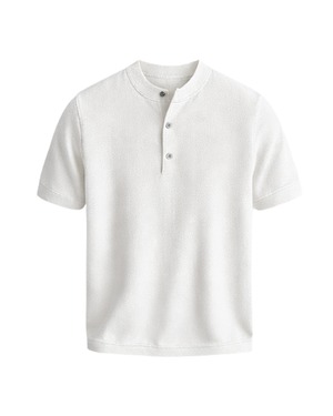 【新作】ヘンリーニットTシャツ