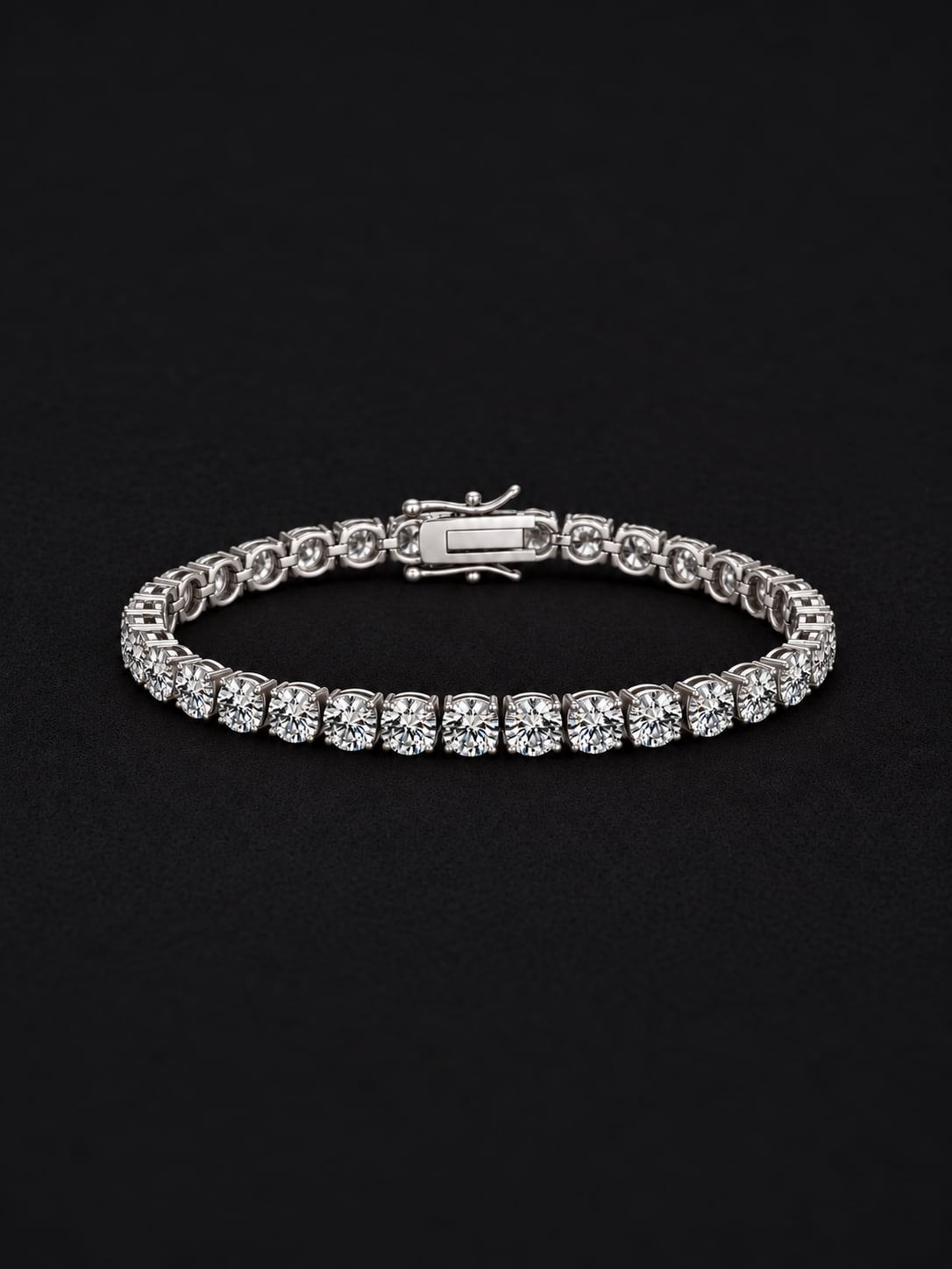 【5mm】Moissanite Tennis Chain -Gold/Silver-