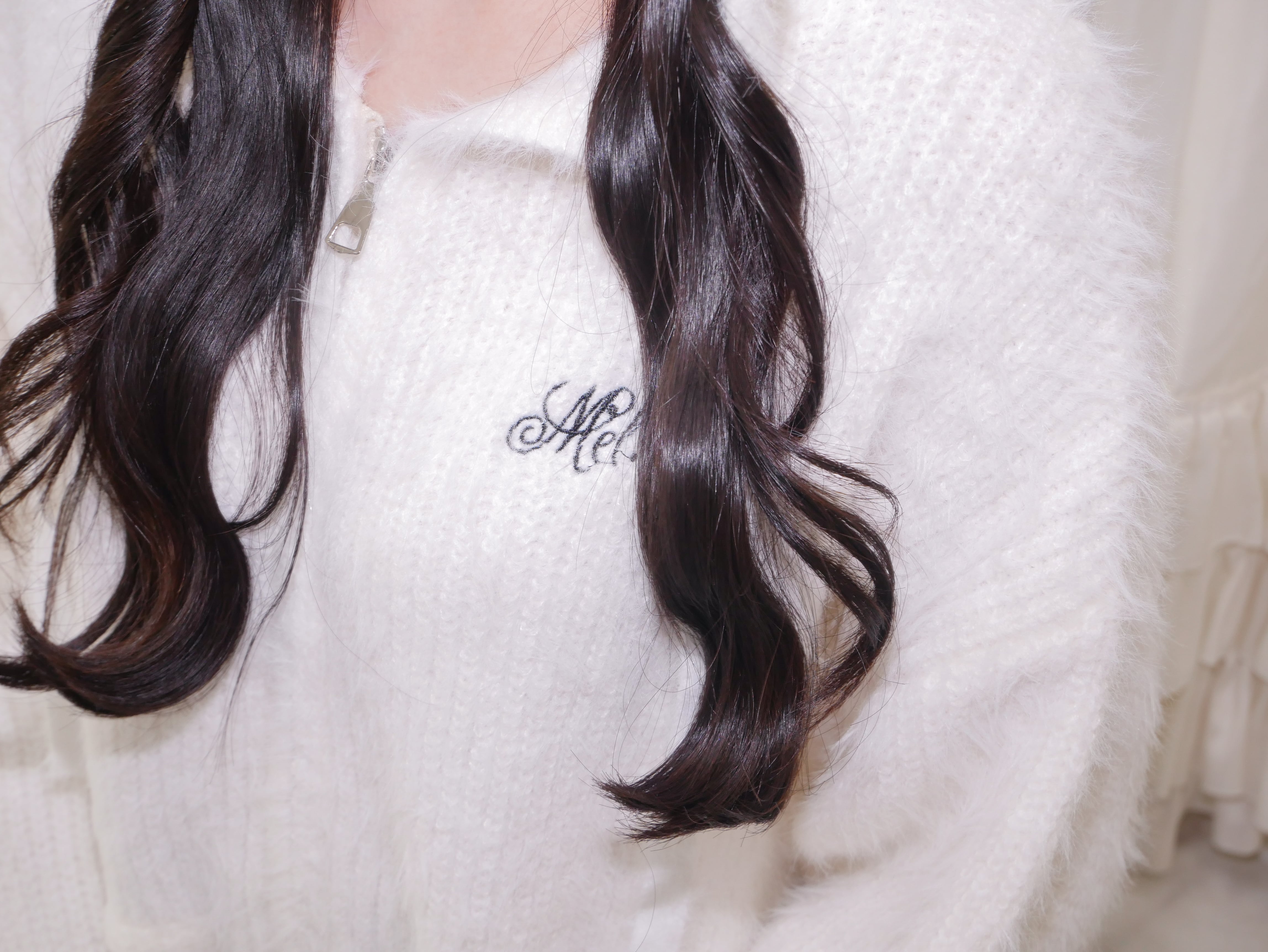 Mel. snow man hoodie knit