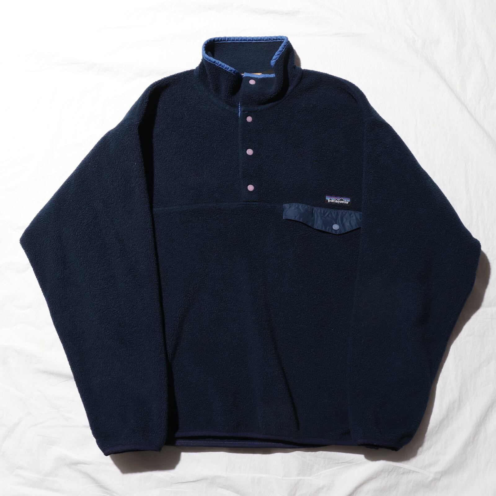 M USA 94年 ネイビー Snap-T Patagonia パタゴニア シンチラ Synchilla 