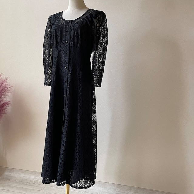PETITE Jayy 70〜80s Vintage Lace Dress W259