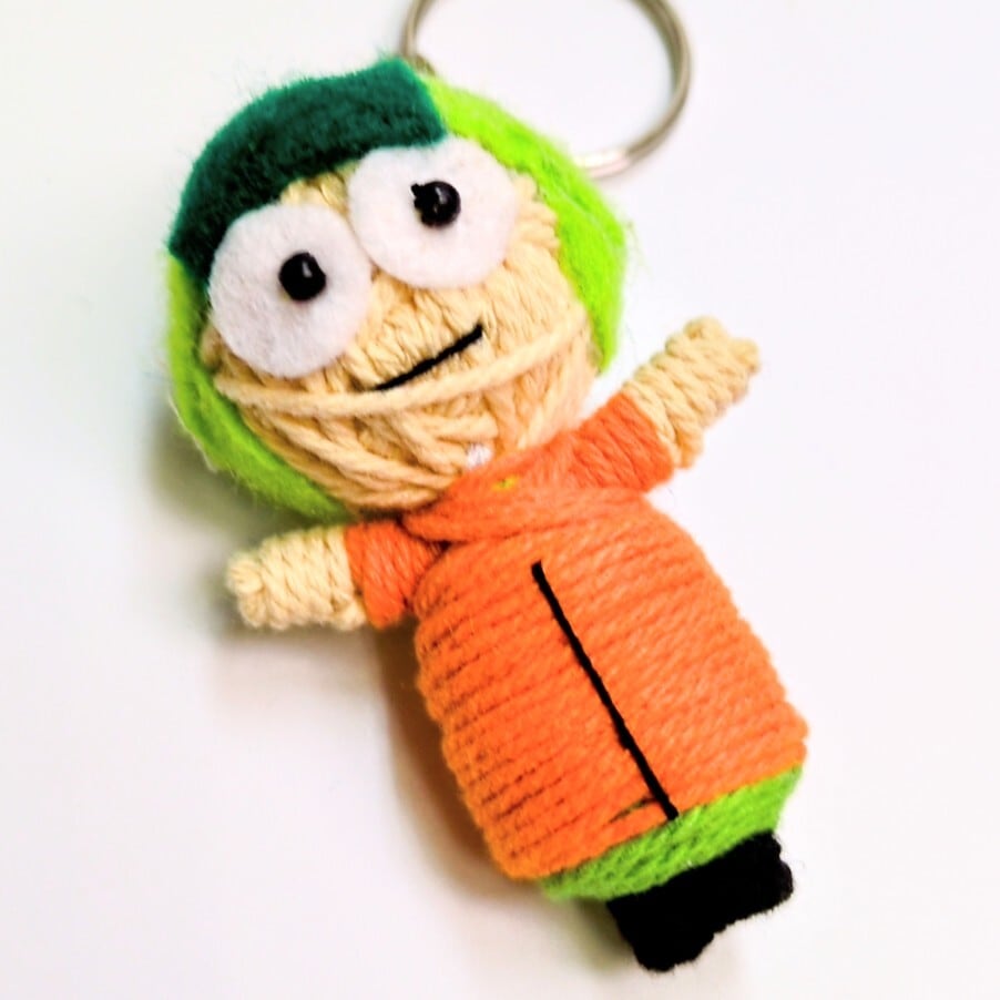 【 South Park ( サウスパーク ) / カイルブロフロフスキー 】 Voodoo doll KeyHolder / ブードゥー人形 / 身代わり人形 /お守り人形  〚アメリカン雑貨 アメトイ〛