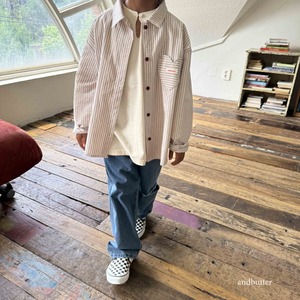 【ご予約割/特典付】andbutter/love line shirt