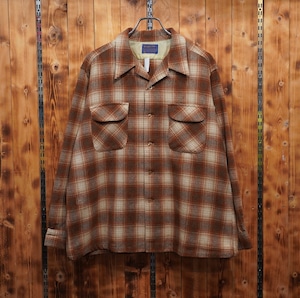 70s pendleton ボードシャツ XL/オンブレ ペンドルトン 開襟シャツ オープンカラーシャツ