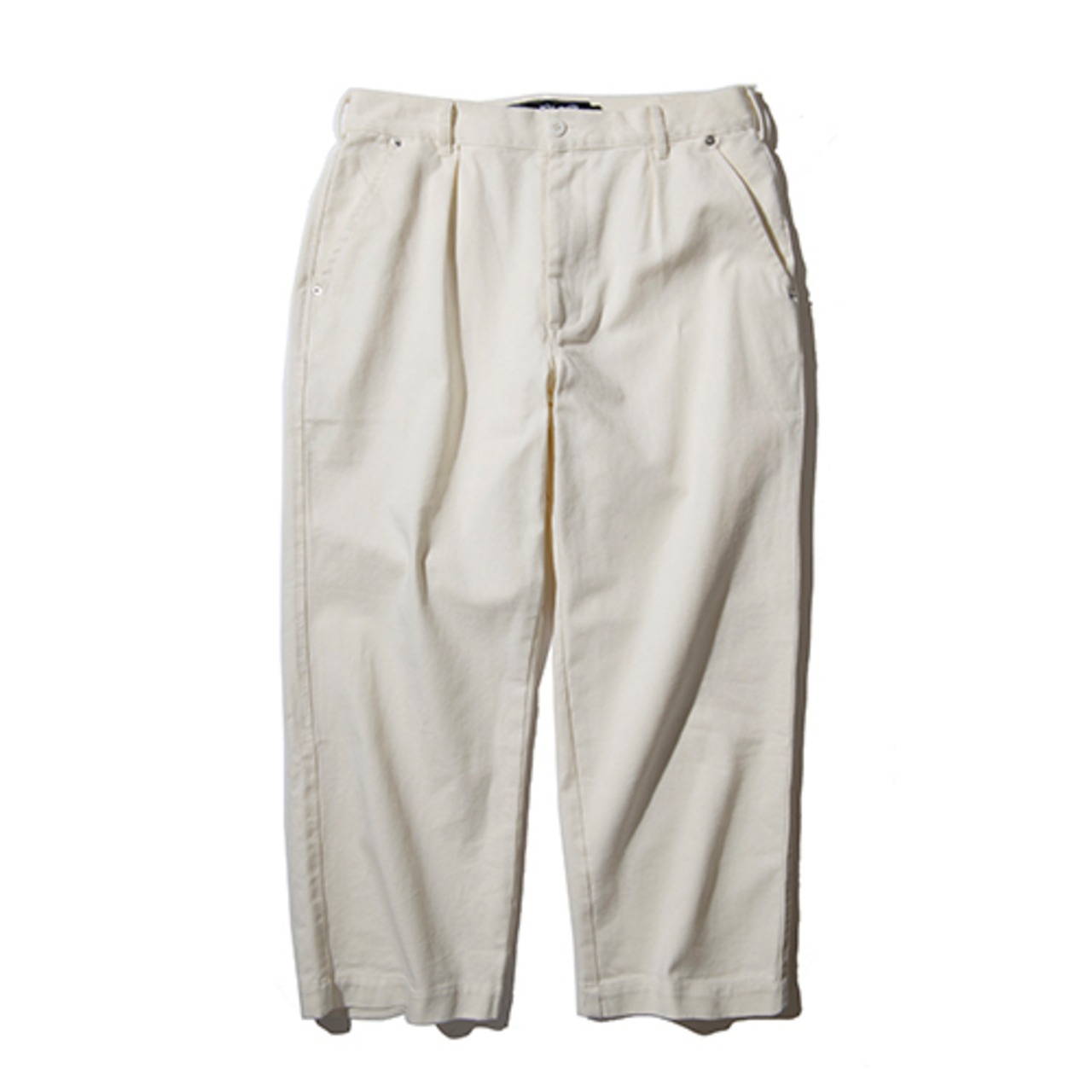 GOOD HELLER / ONE TUCK WIDE STRAIGHT WORK PANTS - 1