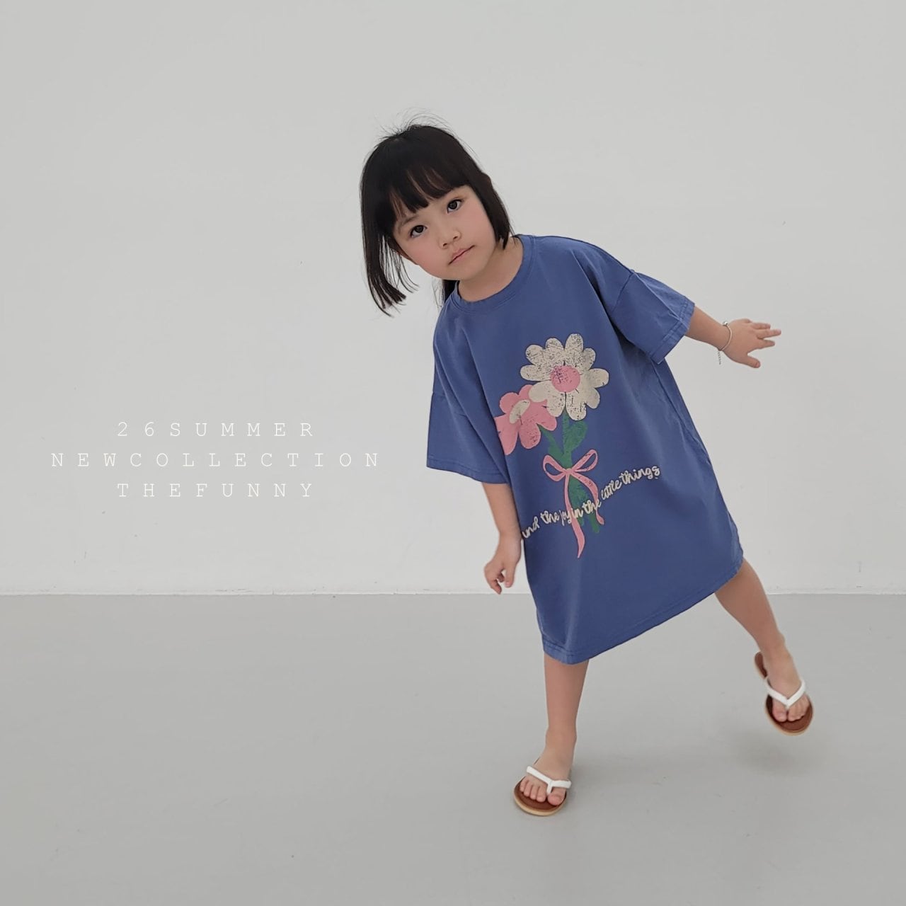 【取寄】thefunny｜double flower dress｜ダブルフラワーワンピース｜XS-JM｜kids&jr｜26 summer
