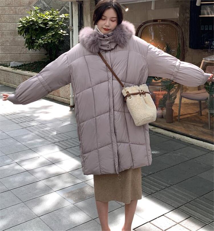 トレンド 通勤する ゆったりする 中・長セクション ダウンパッド入りジャケット 快適である