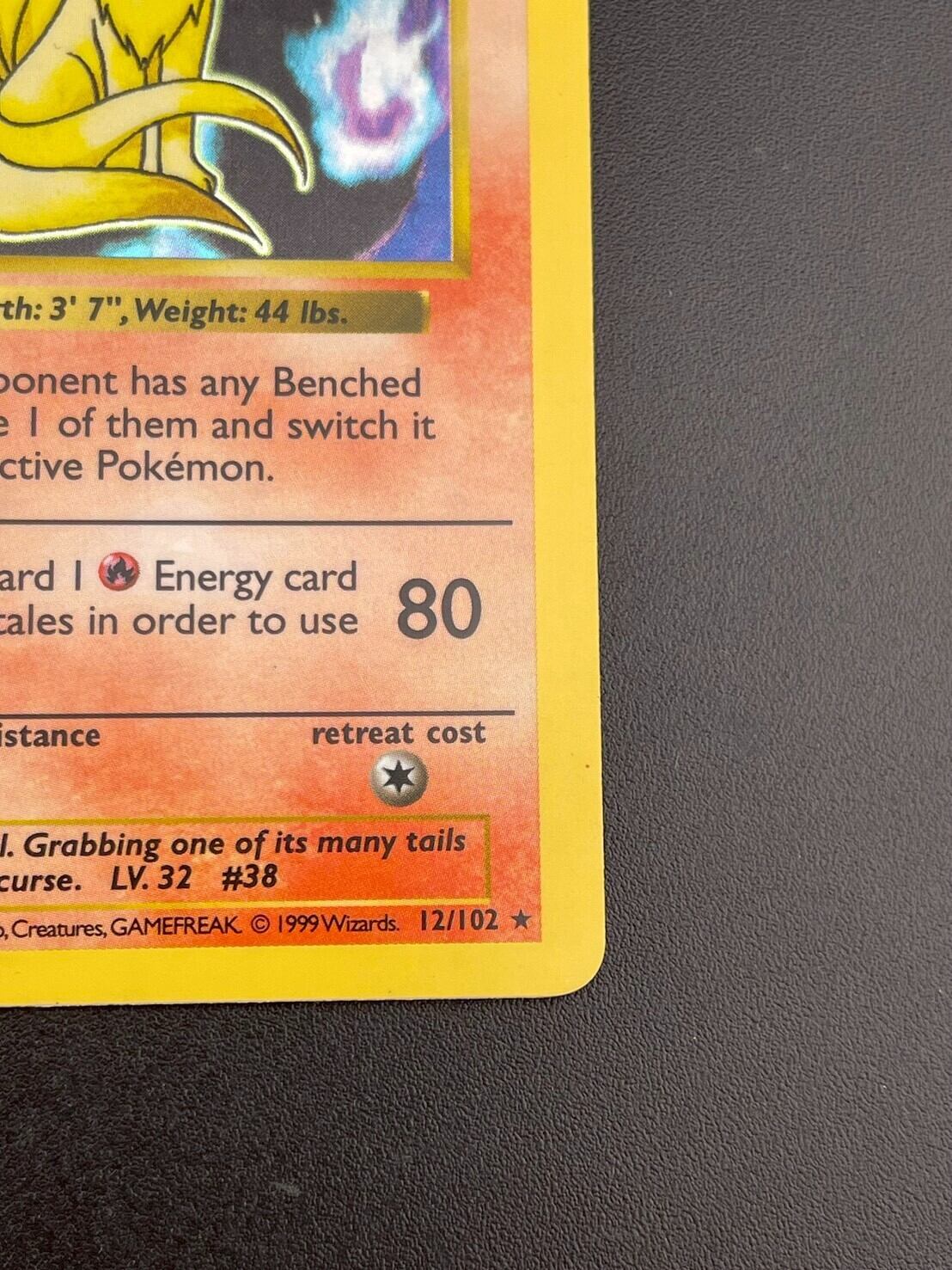 中古品】キュウコン12/102 ☆ Ninetale シャドーレス 英語