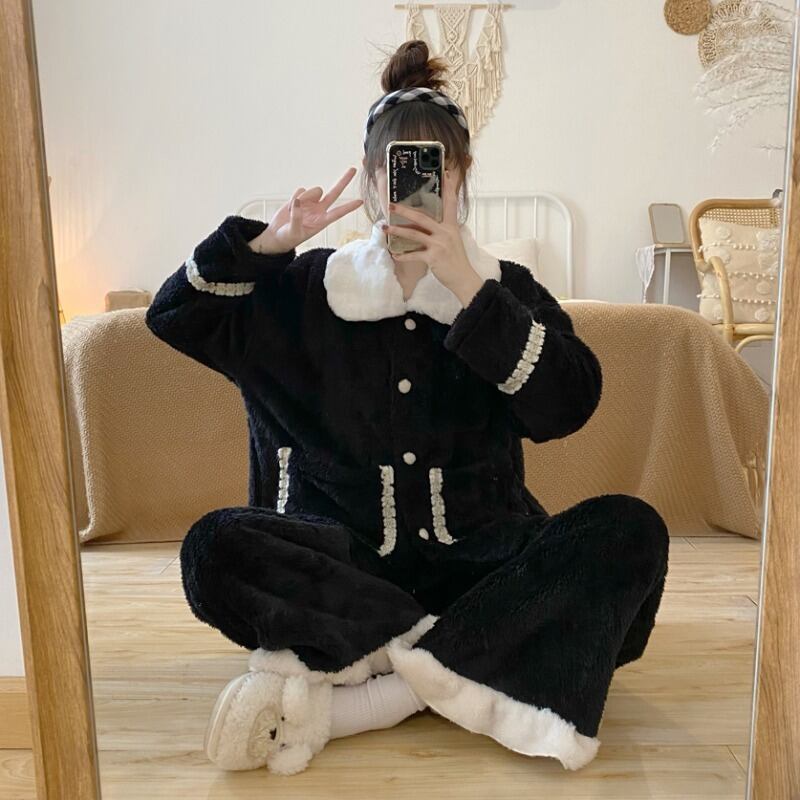 スタンダードスタイルベルベットコーラルウィンターレディース レトロ レース 冬物 萌量不足5608422230