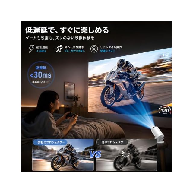 プロジェクター 家庭用 超小型 天井投影 【2026最新型・4K対応