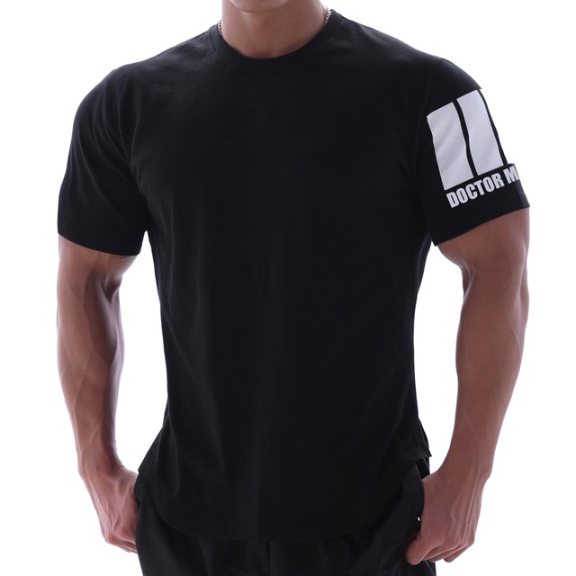 袖ロゴストレッチＴシャツ　A-0432