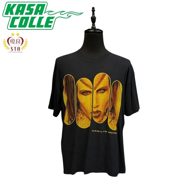 【MARILYN MANSON】マリリンマンソン "ROCK IS DEAD" 90’s Vintage Tシャツ XL相当