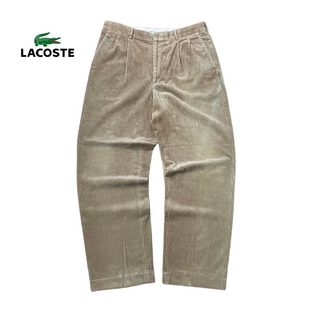 LACOSTE ラコステ 80s 80年代 コーデュロイパンツ ベージュ ブラウン