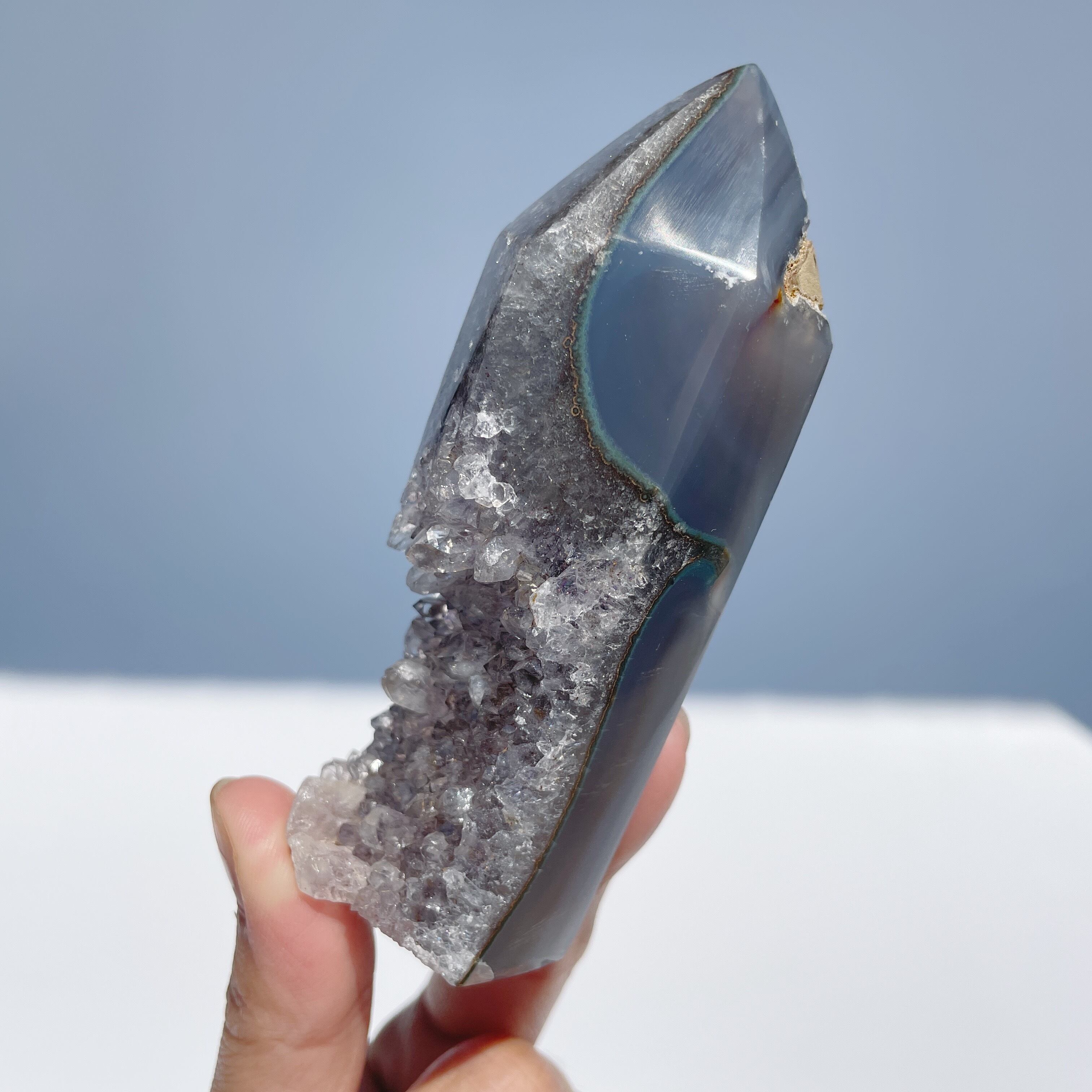 アゲート×アメジストタワー11◇Agate×Amethyst Tower◇天然石・鉱物