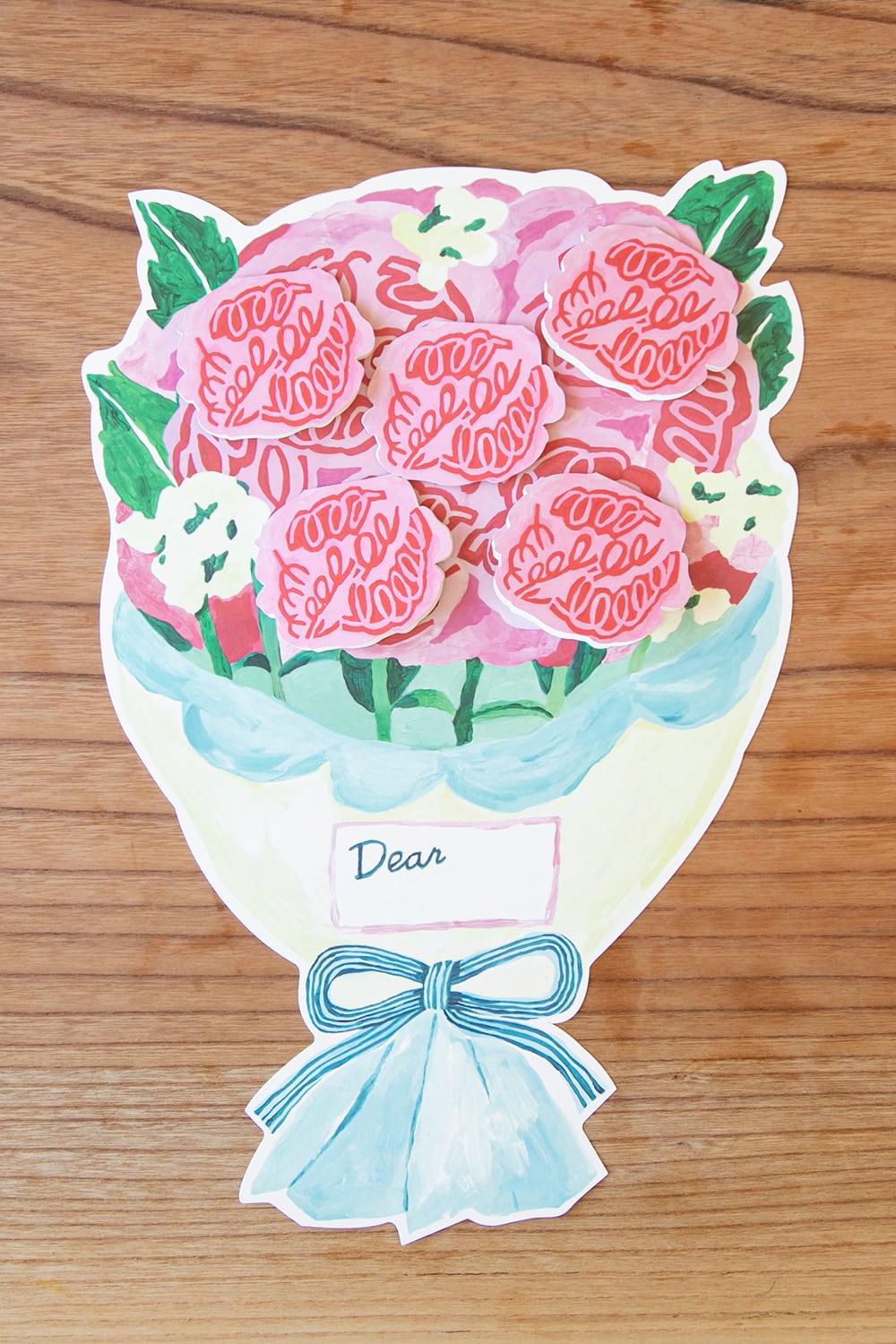 花束のメッセージカード