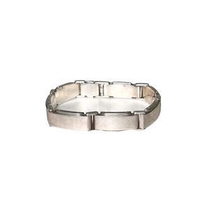 vintage TIFFANY heavy gauge silver plate link bracelet "metropolis"