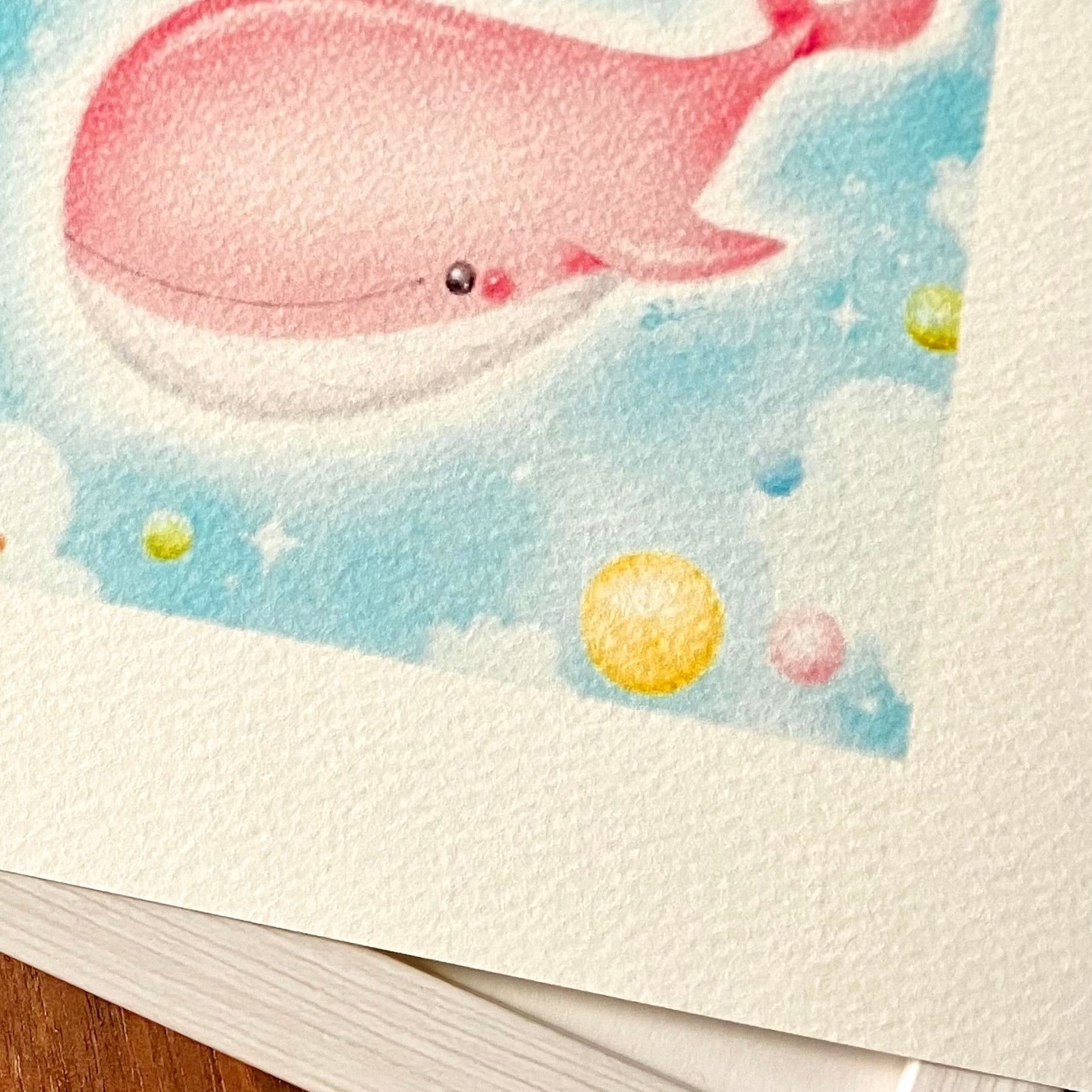 アートプリント⭐︎優しいくじら【複製画】 | aimi Online-shop