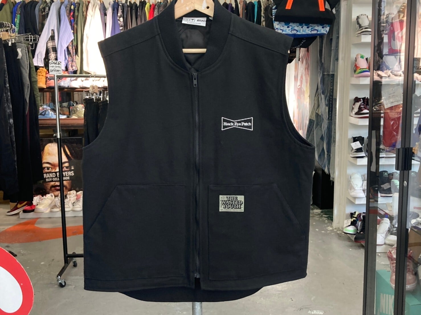 BLACK EYE PATCH × WASTED YOUTH VEST BLACK XL 210KG7443 | BRAND 