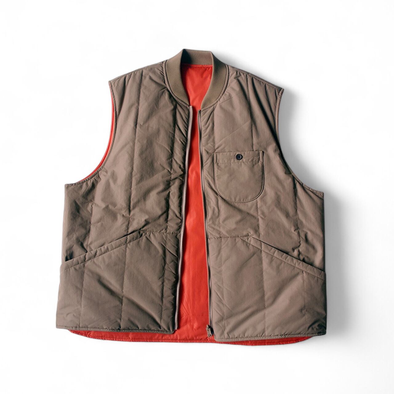 PWA TWO-FACE 愛くるしい QUILTED VEST ダークバージョン 24aw