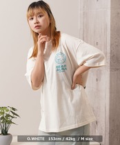 ◆BEARサガラ刺繍 ビッグTシャツ◆bf-07052