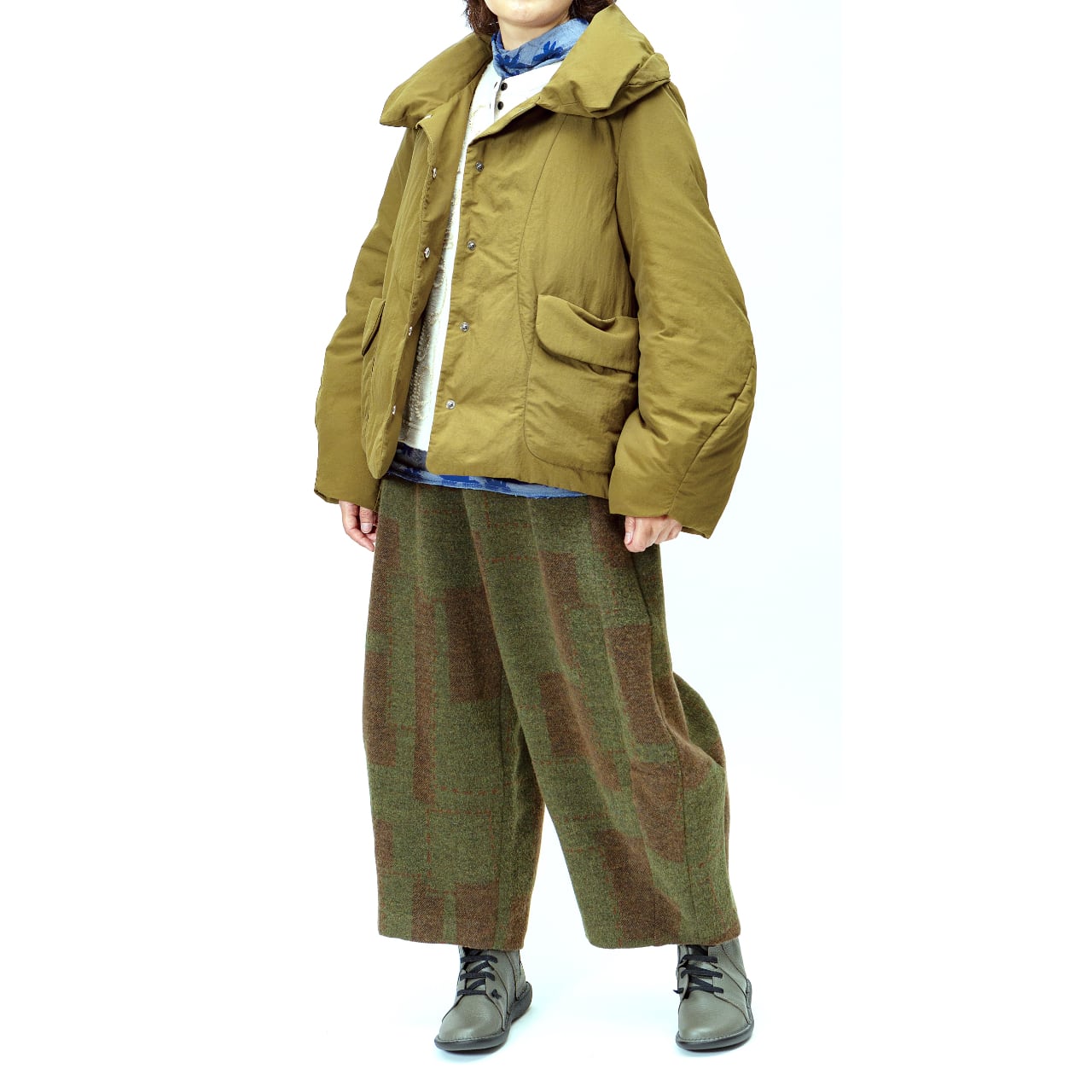 【各ラスト1点】ナイロンファロークロスパデッドジャケット【244-4160】