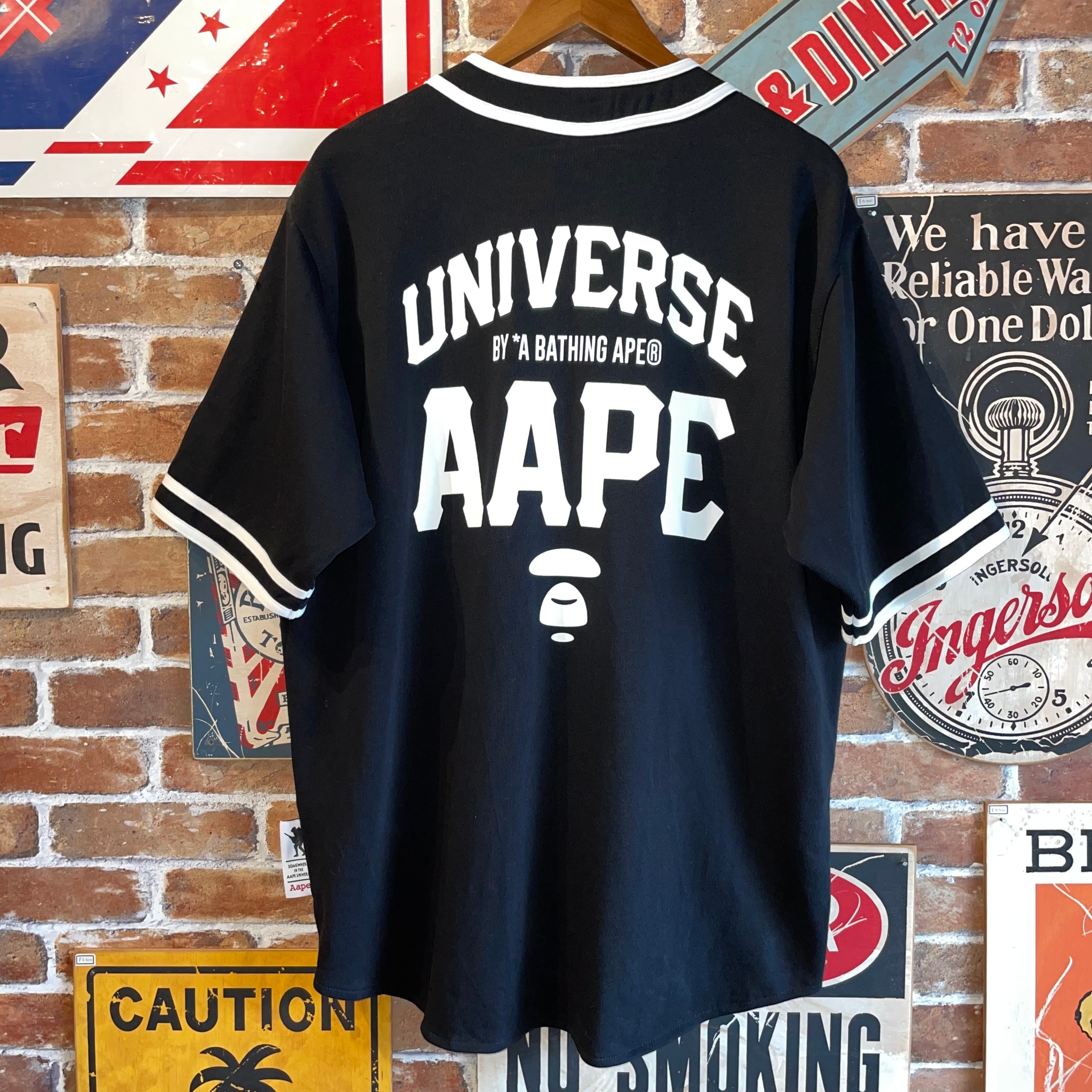 AAPE A BATHING APE BAPE ベースボールシャツ ロゴ ゲームシャツ