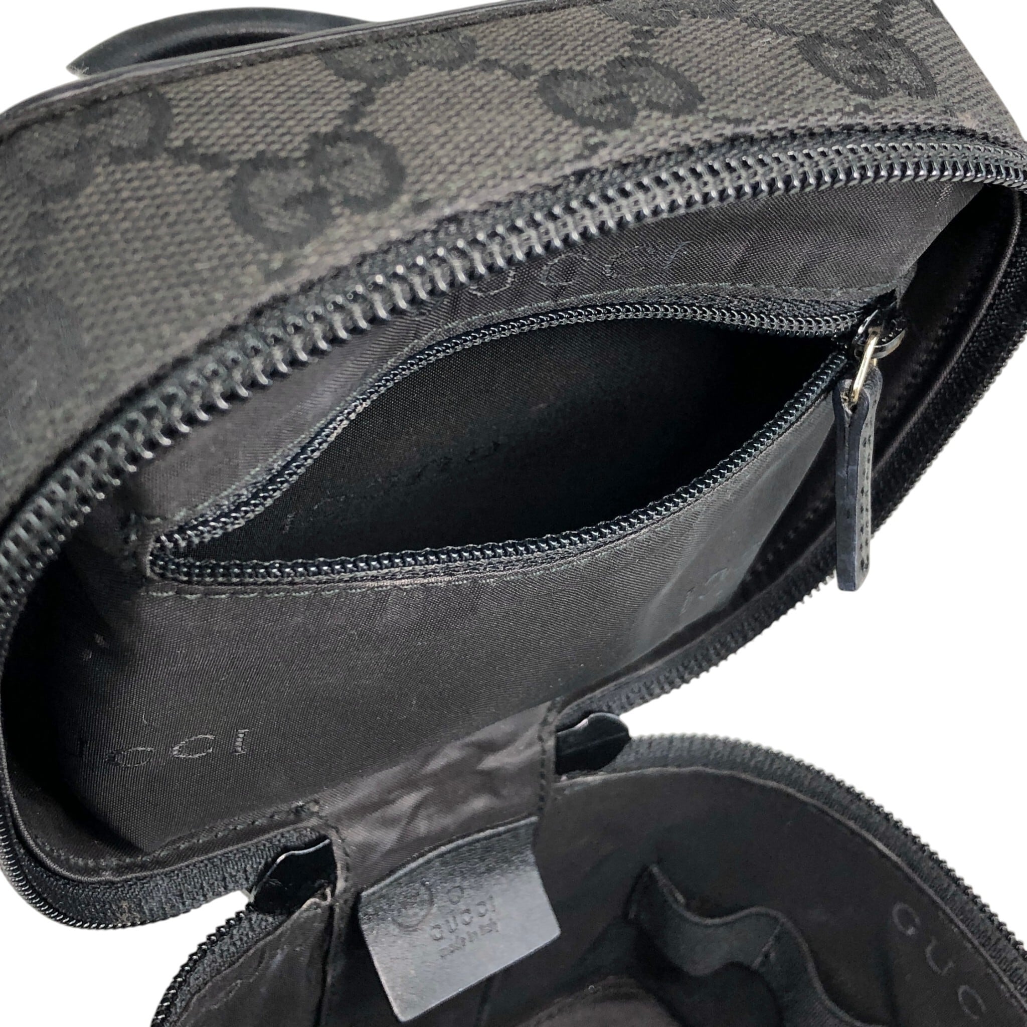 GUCCI グッチ GGキャンバス ハンドバッグ ブラック キャンバス ミニ