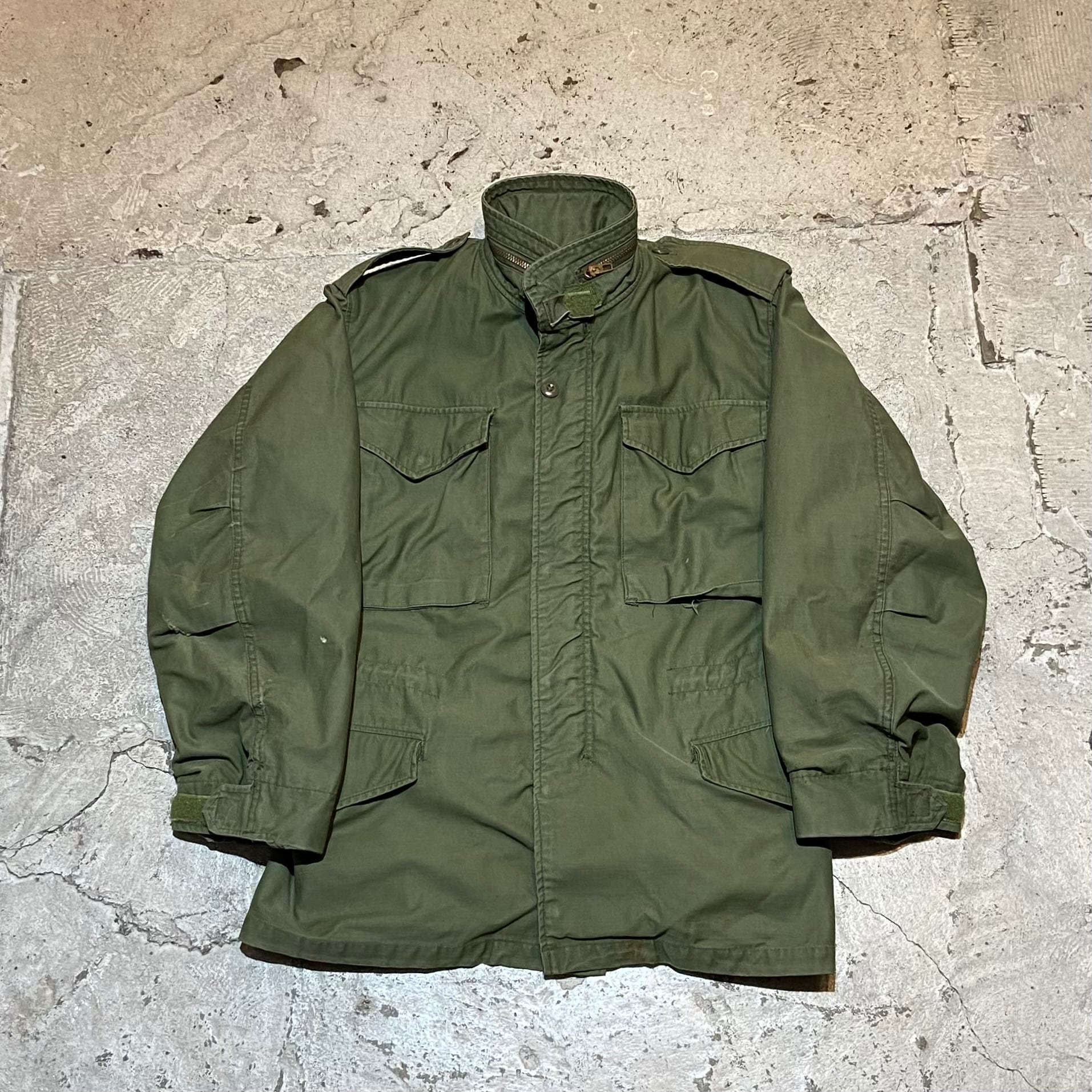 80s US ARMY / M65 3rd フィールドジャケット バックステンシル サイズ  