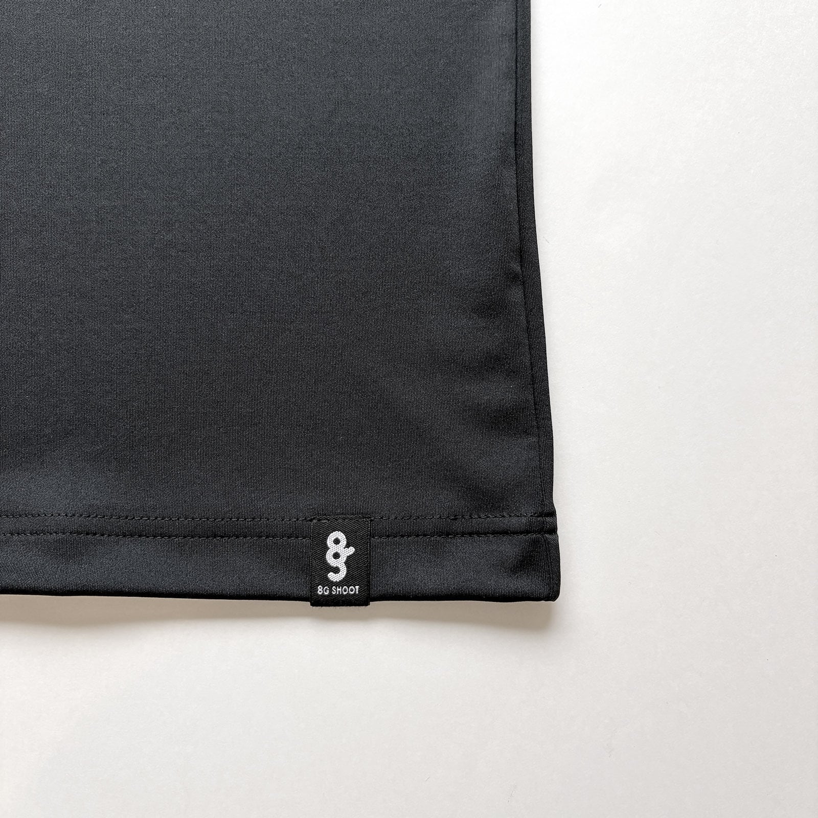 LOGO PRINT MOCK NECK SHIRT - BLACK / WHITE - | 8G SHOOT WEBSTORE