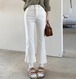 3色 ジーンズ デニムパンツ ロングパンツ gパン ストレッチ 九分丈 アンクルパンツ ハイウエスト 着痩せ ストレート ボトムス レディース 春 秋 冬 カジュアル ファッション