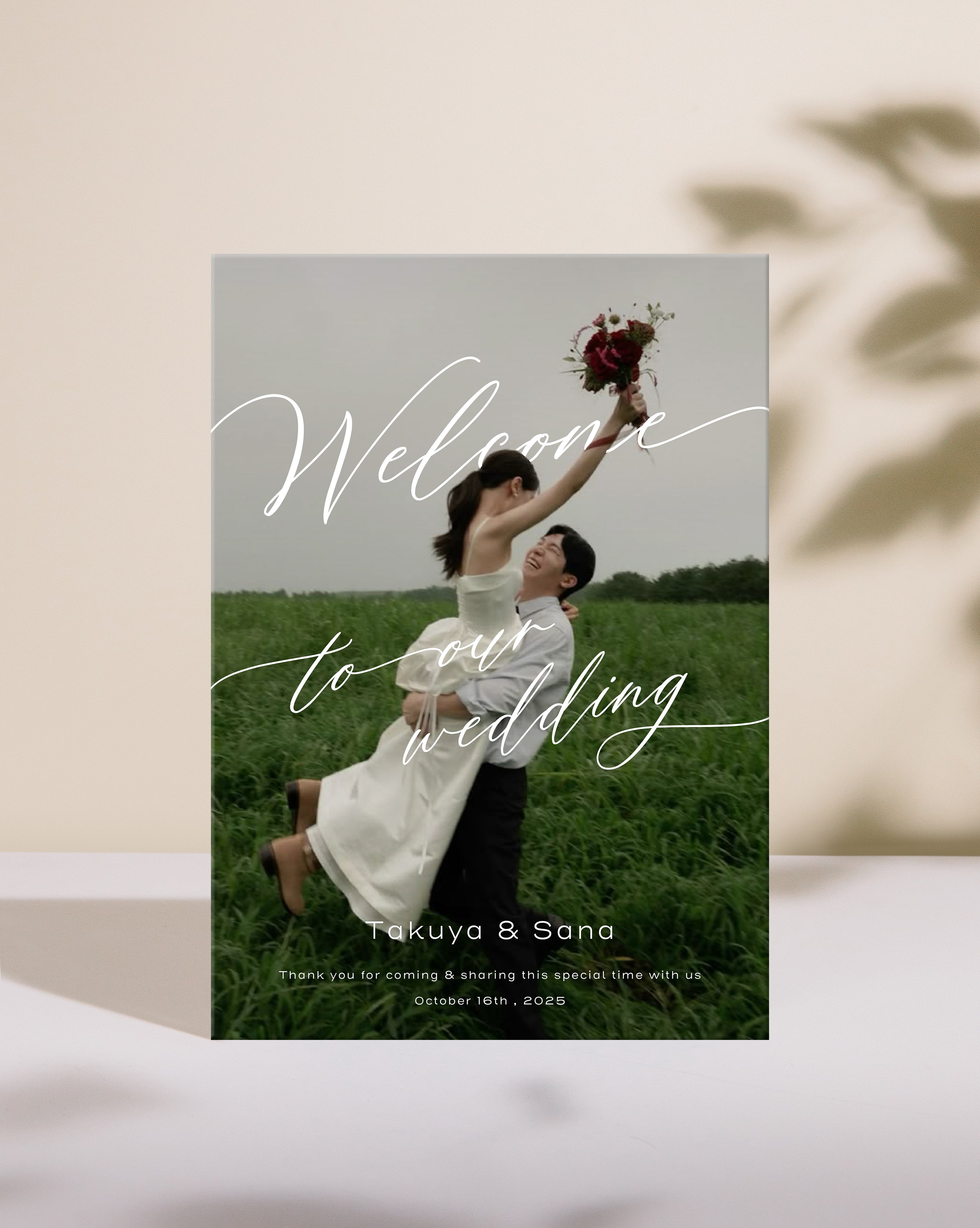 ウェルカムボード | wb25 | studio POPPY | 結婚式ペーパーアイテム