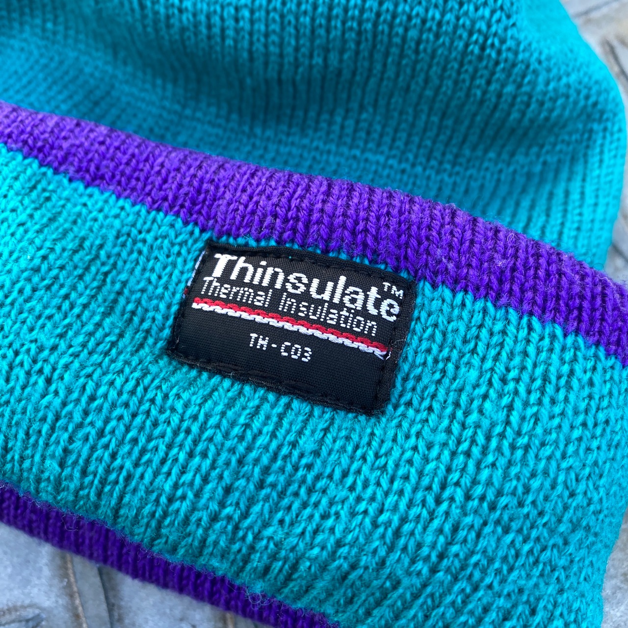 Thinsulate Knit Beanie - BLUE / PURPLE