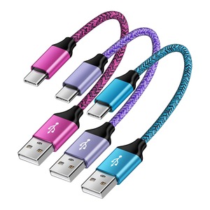 【人気】USB Type C ケーブル 【0.5m 3本】 急速充電 QC3.0 タイプc ケーブル 高速データ転送 cタイプ 短さ 高耐久ナイロン Switch、Xperia XZ3 XZ2 XZ、Galaxy S20 S10 S9 A20 A21 Note 10 9 8、FireHD8 10 Plus FireMax11、Xiaomi その他Android USB-C機器対応 (3色)