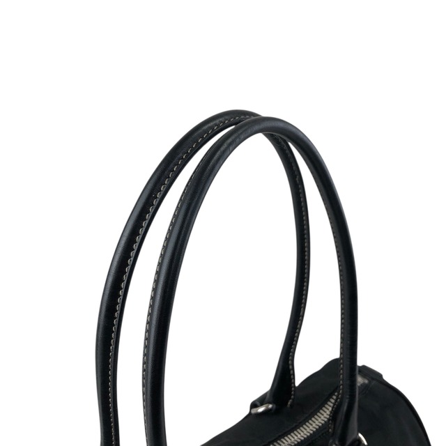 PRADA プラダ ハンドバッグ ブラック トライアングルロゴ ナイロン レザー ミニボストン vintage ヴィンテージ オールド ixt5hp