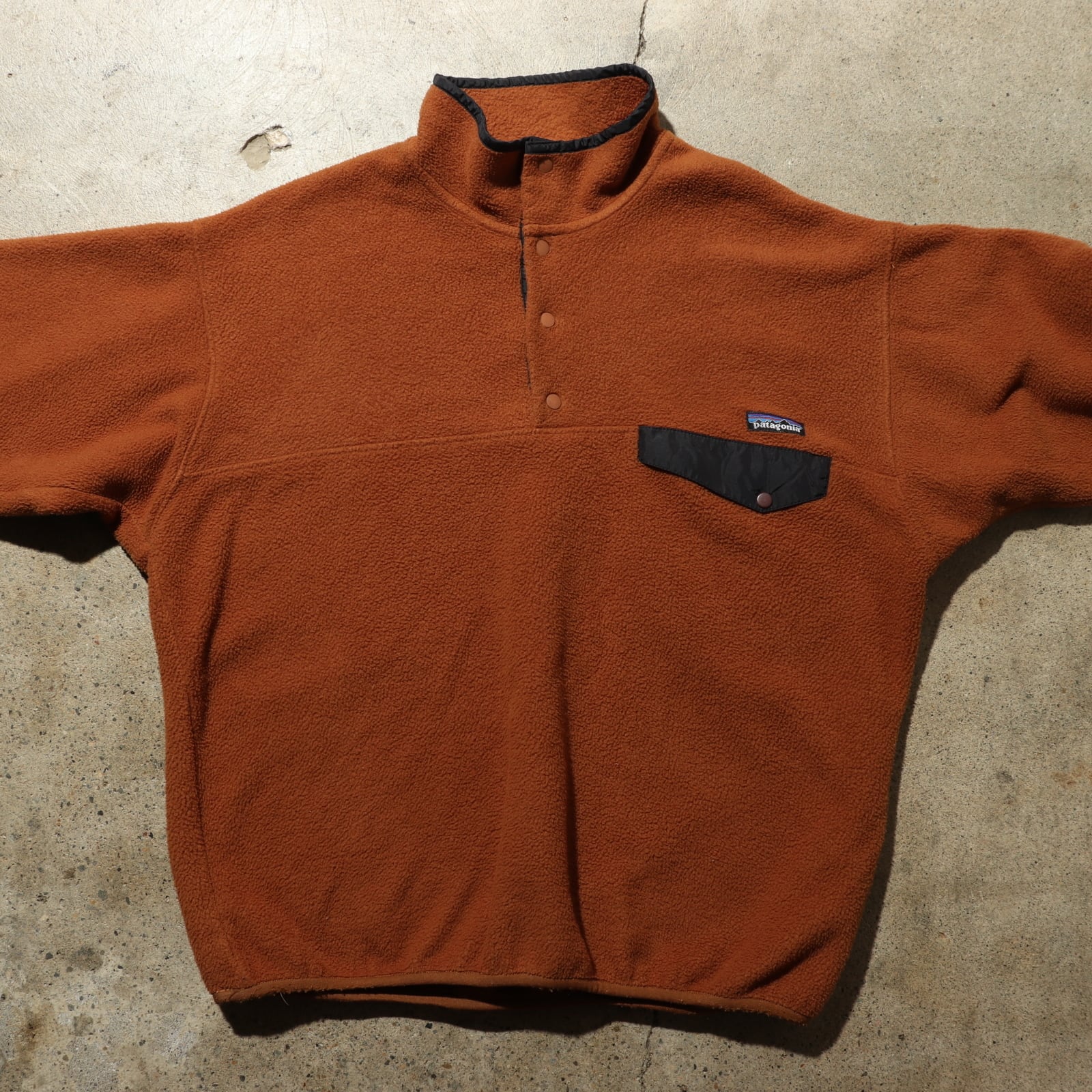 美品 L 95年 ベアブラウン シンチラ スナップt Patagonia パタゴニア