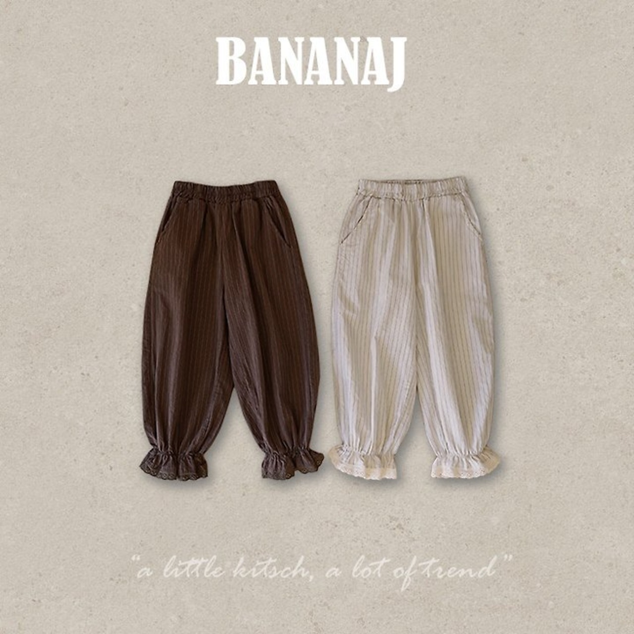 韓国子供服 / BANANA J / 26Autumn / ドロシーパンツ / 秋服 / キッズ *XS~JS*