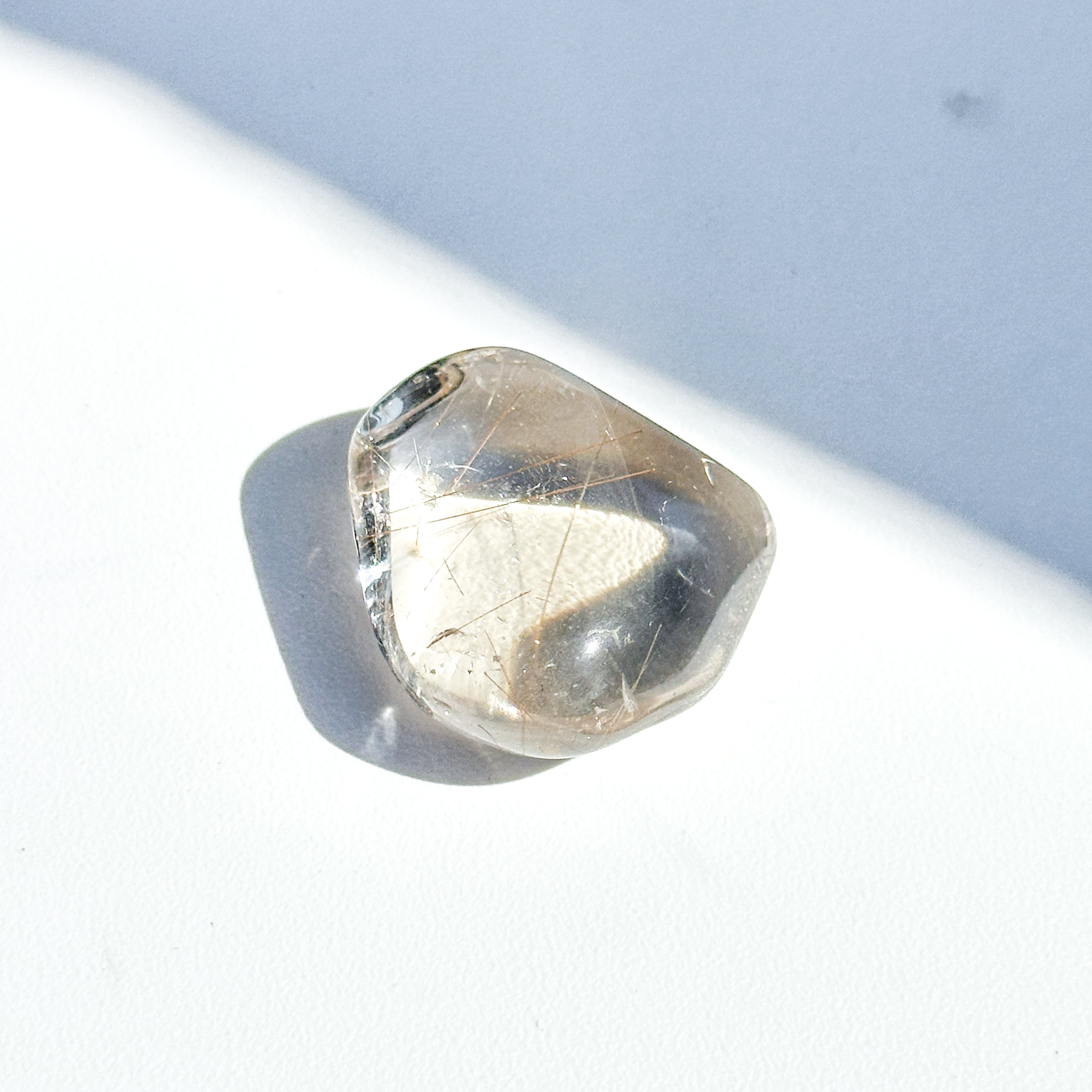ルチルインクォーツ タンブル 91◇ Rutile in Quartz◇天然石・鉱物・パワーストーン・インテリア