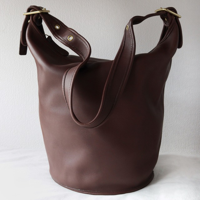 VINTAGE COACH (OLD COACH オールドコーチ ショルダーバッグ) DUFFLE SAC IN MAHOGANY