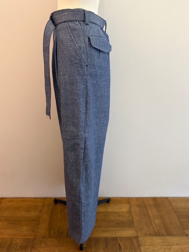 jonnlynx/JL226-PT845 gachya belt denim pants indigo