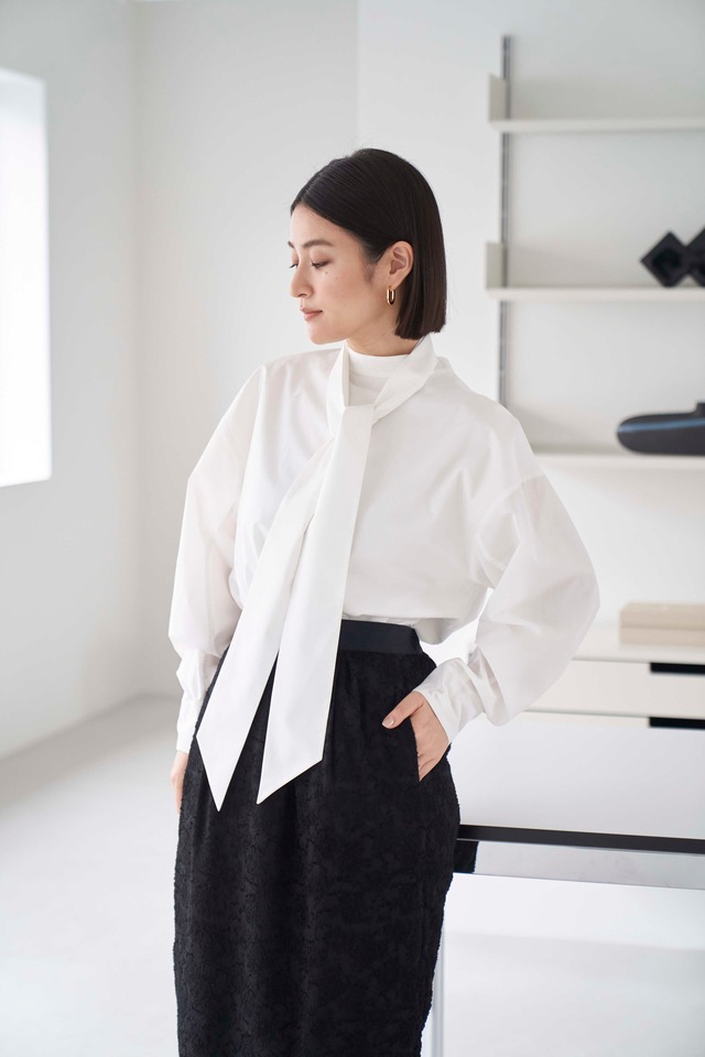 Ribbon Blouse - WHITE