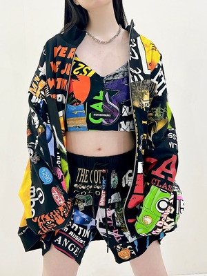 KOH ISHIGURO Upcycled "Print" Patchwork bustier